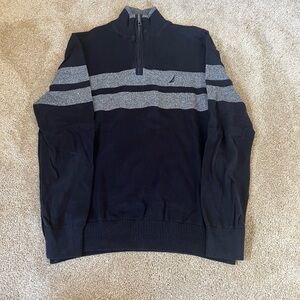 Nautica Brand men’s size medium 1/4 zip sweater medium weight